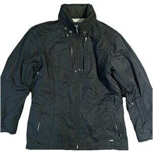 Vintage Metropolis Ski Jacket Womens Sz 12 Black Winter Sports Retro 90s